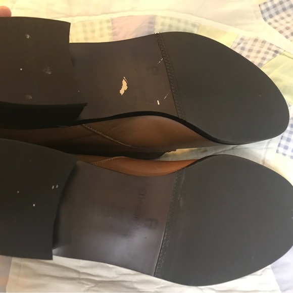 Etienne Aigner Leather Buckle Ankle Boots 10 - Picture 4 of 9